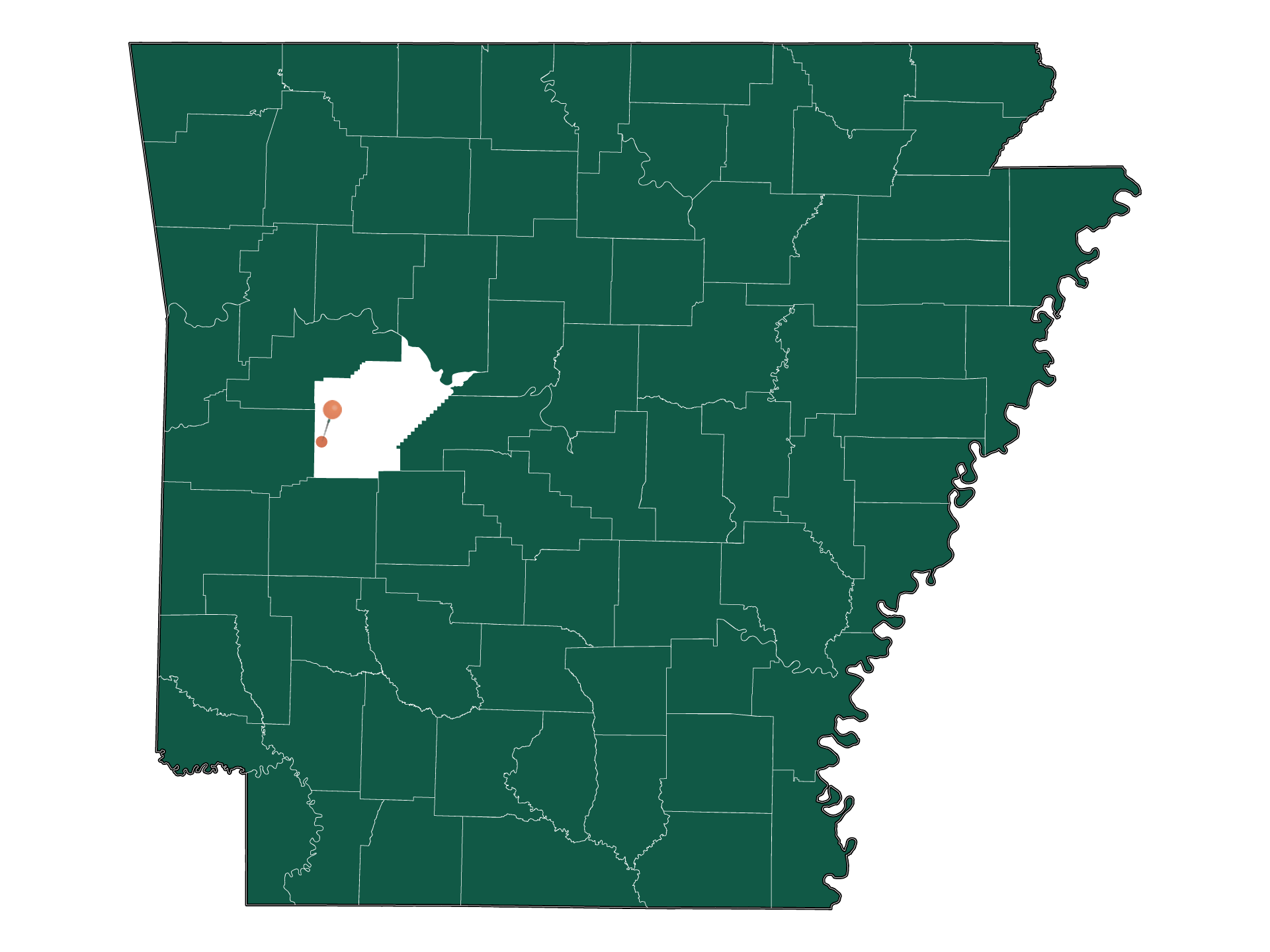 Zip Codes in Gravelly Hill township, Arkansas