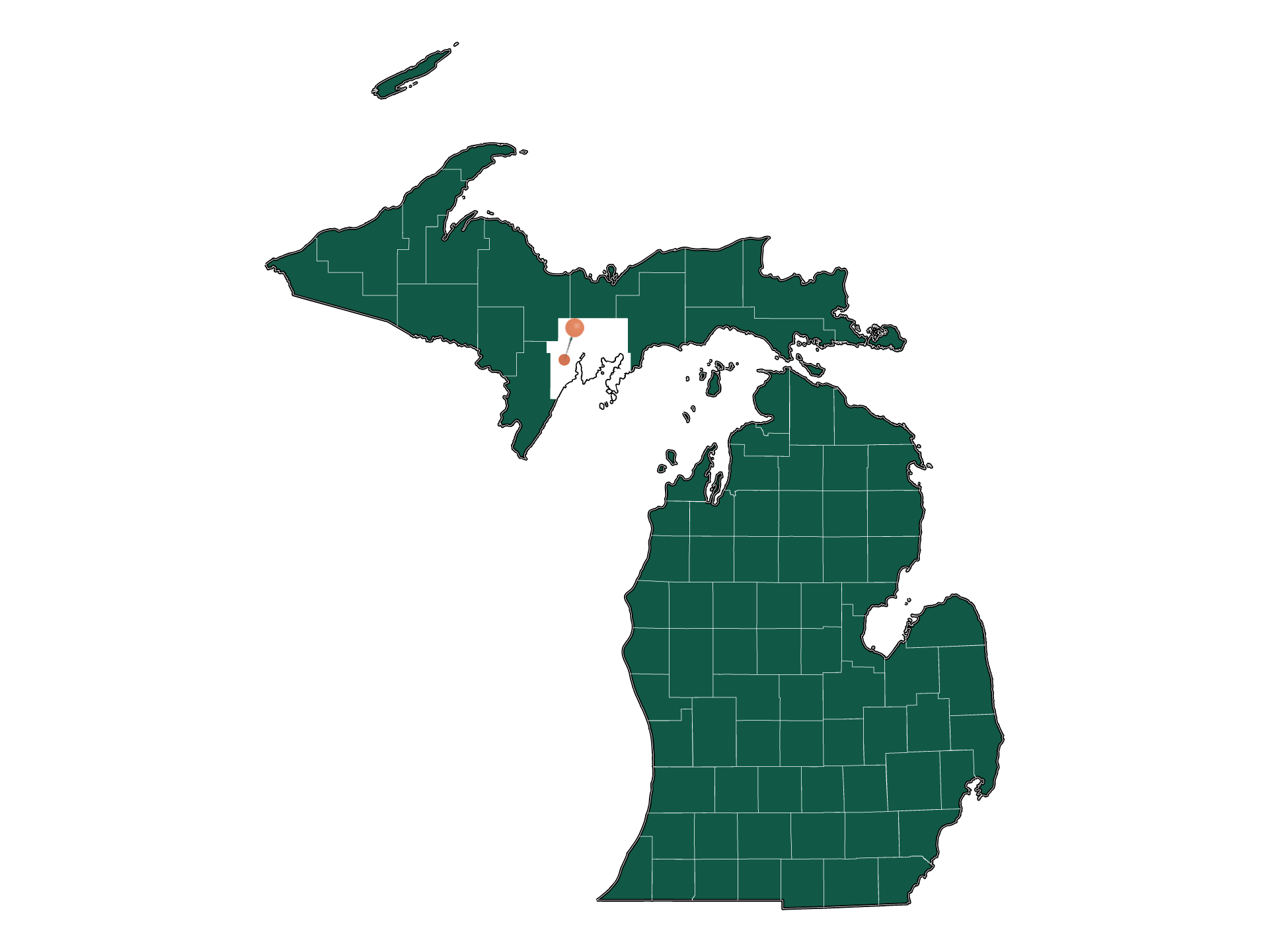 Safety in Escanaba township, Michigan (crime rates and environmental
