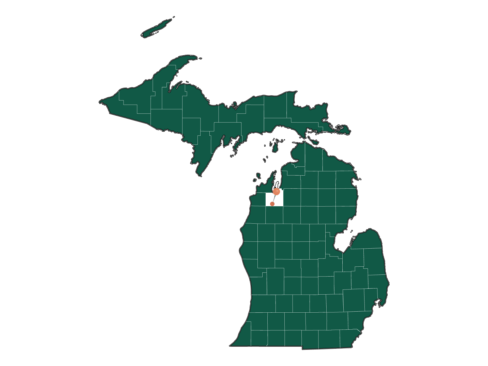 Zip Codes in Mayfield township (Grand Traverse County), Michigan