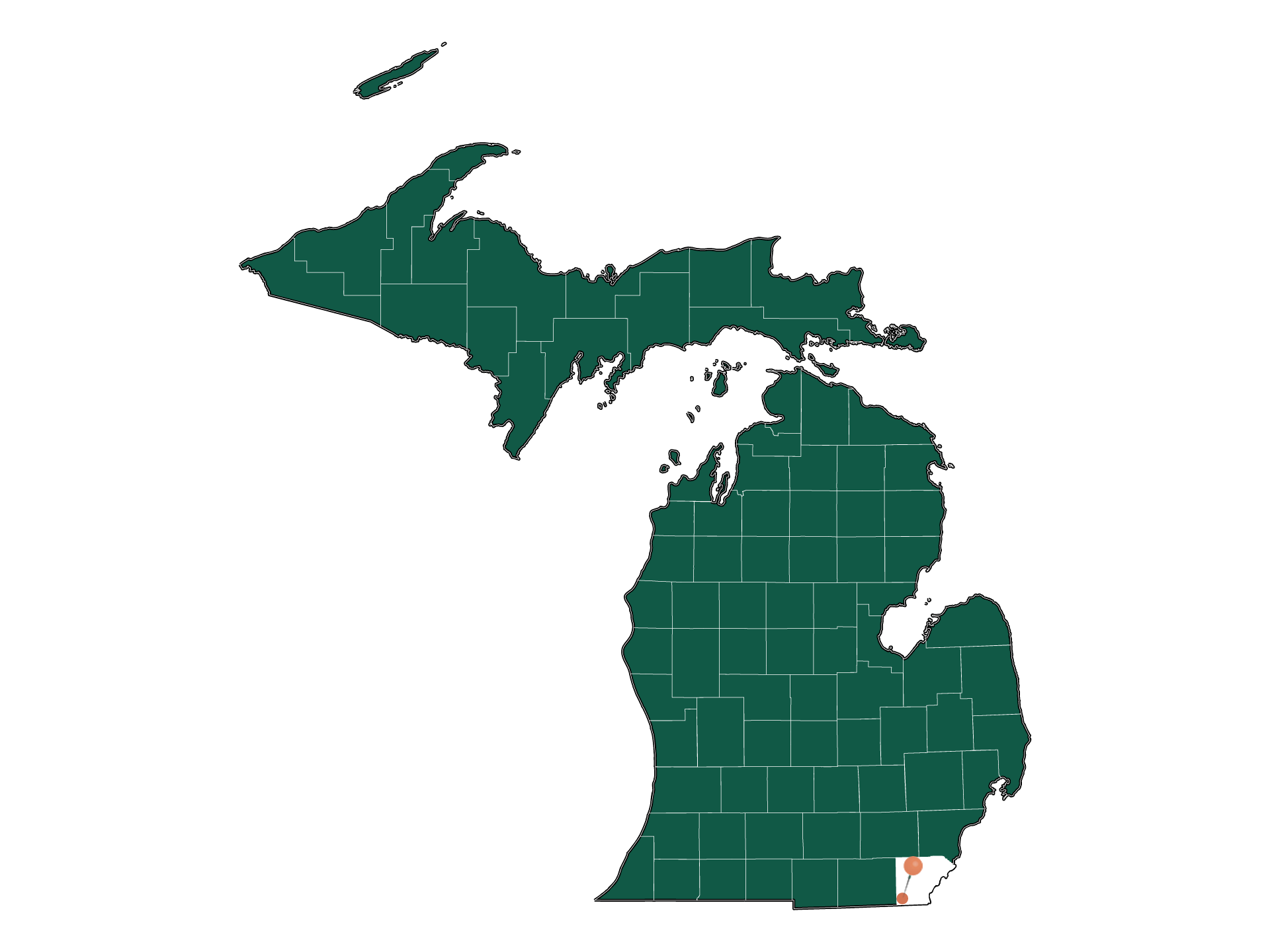 Safety in Whiteford township, Michigan (crime rates and environmental