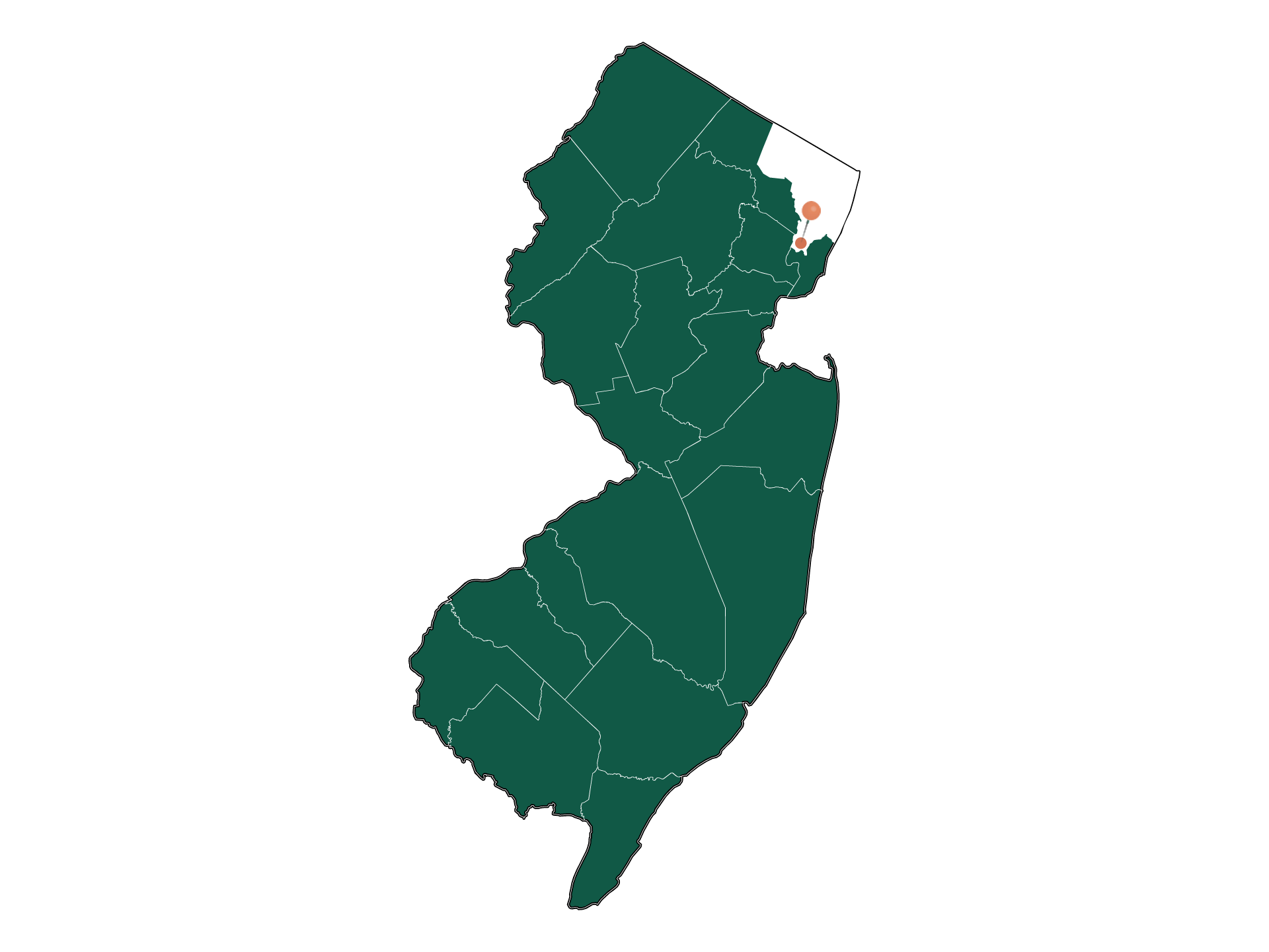 Zip Codes in Lyndhurst township, New Jersey