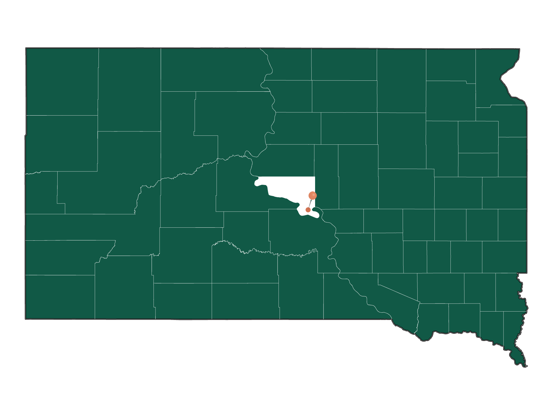 Zip Codes in Crow Creek UT (Hughes County), South Dakota
