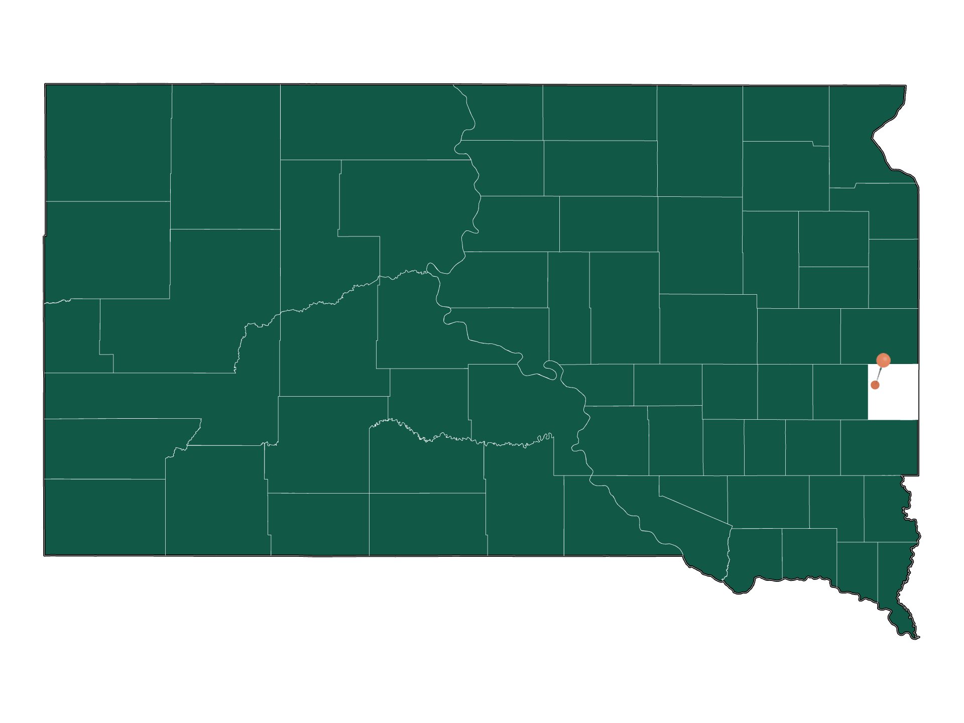 Climate in Jefferson township (Moody County), South Dakota (Detailed
