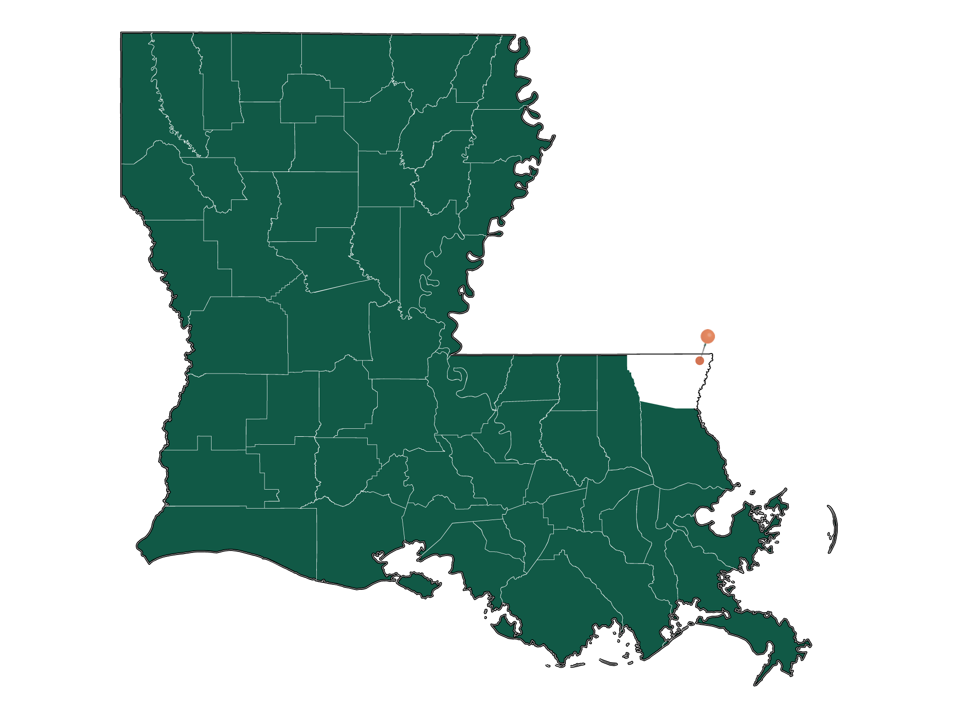 Infrastructure in Angie, Louisiana