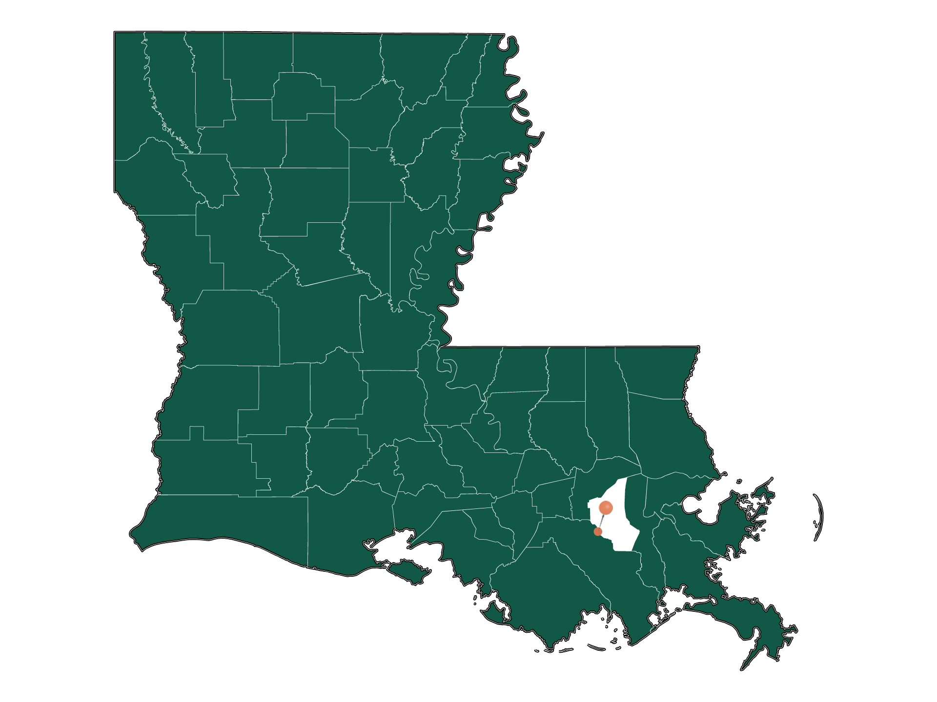 Infrastructure in Des Allemands, Louisiana