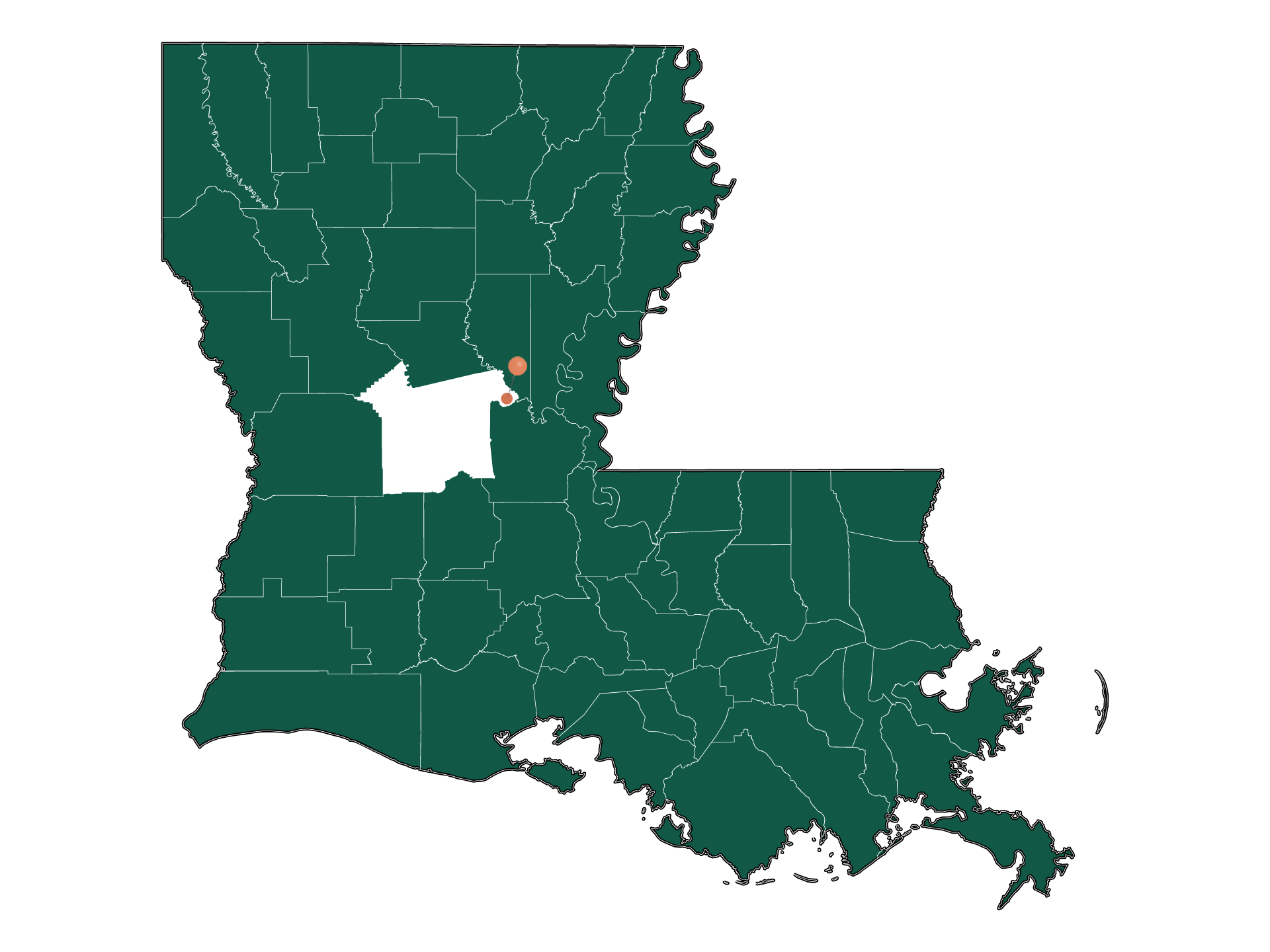 Infrastructure in Deville, Louisiana