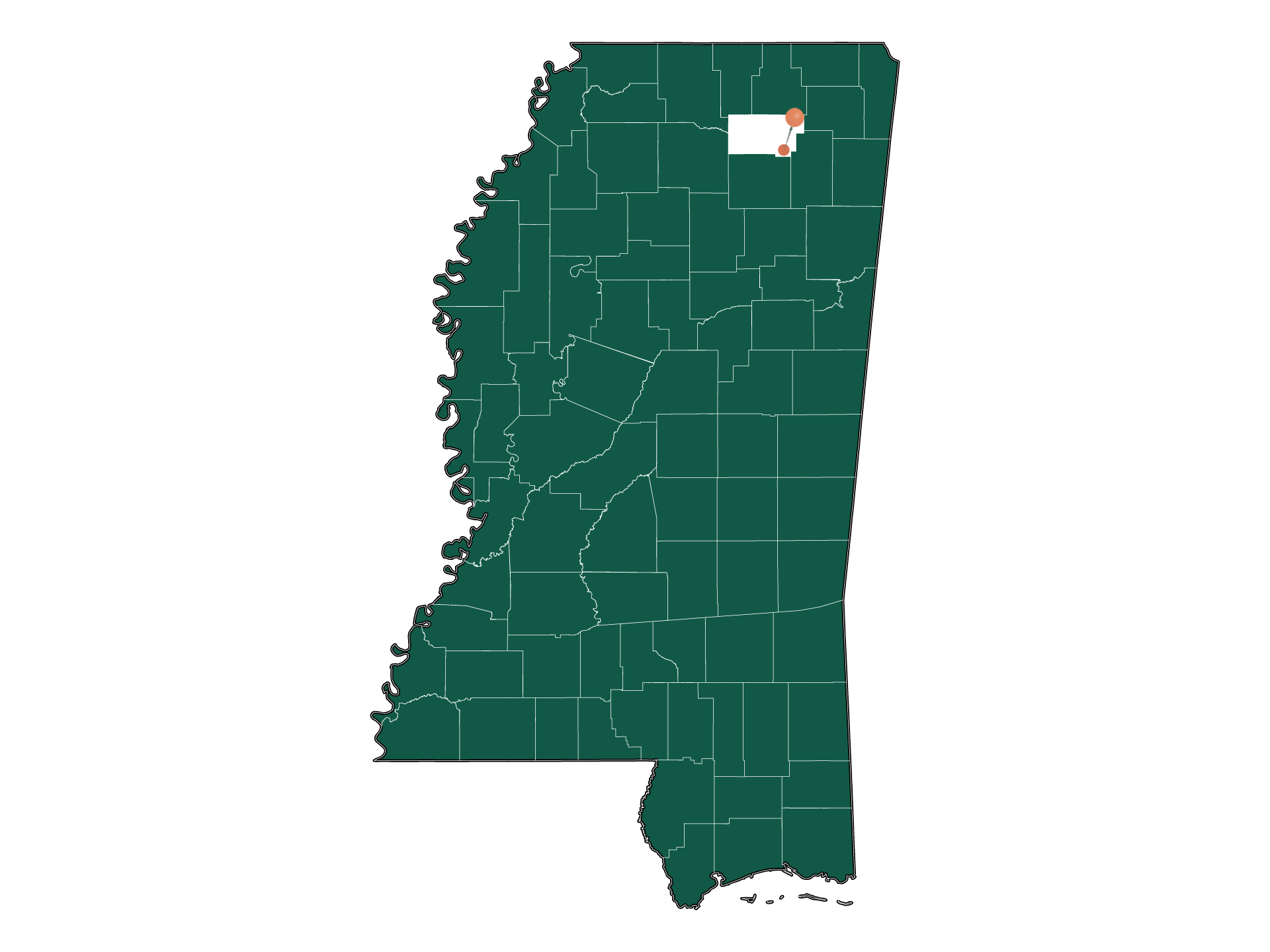 Infrastructure in Blue Springs, Mississippi