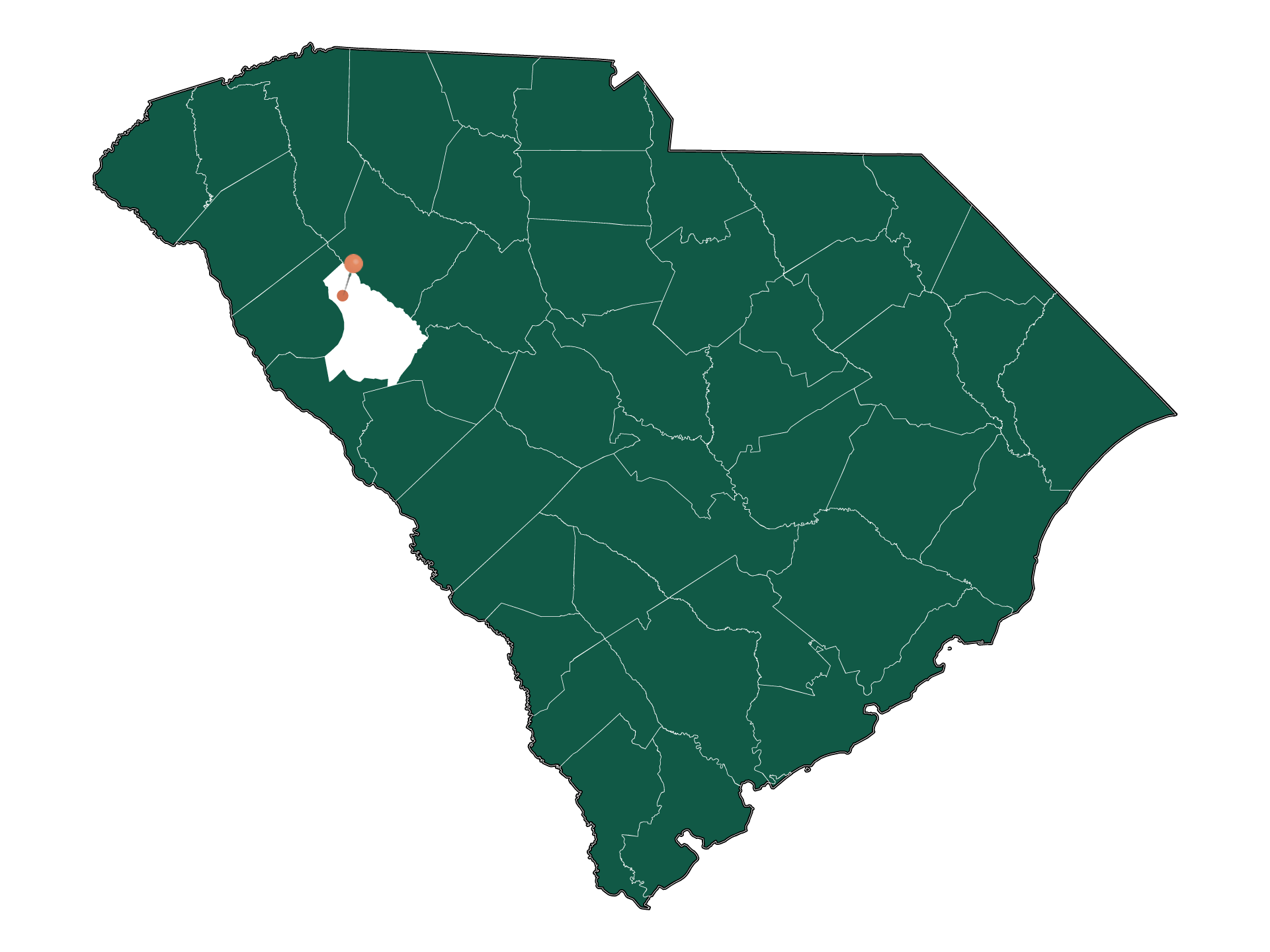 Infrastructure in Hodges, South Carolina