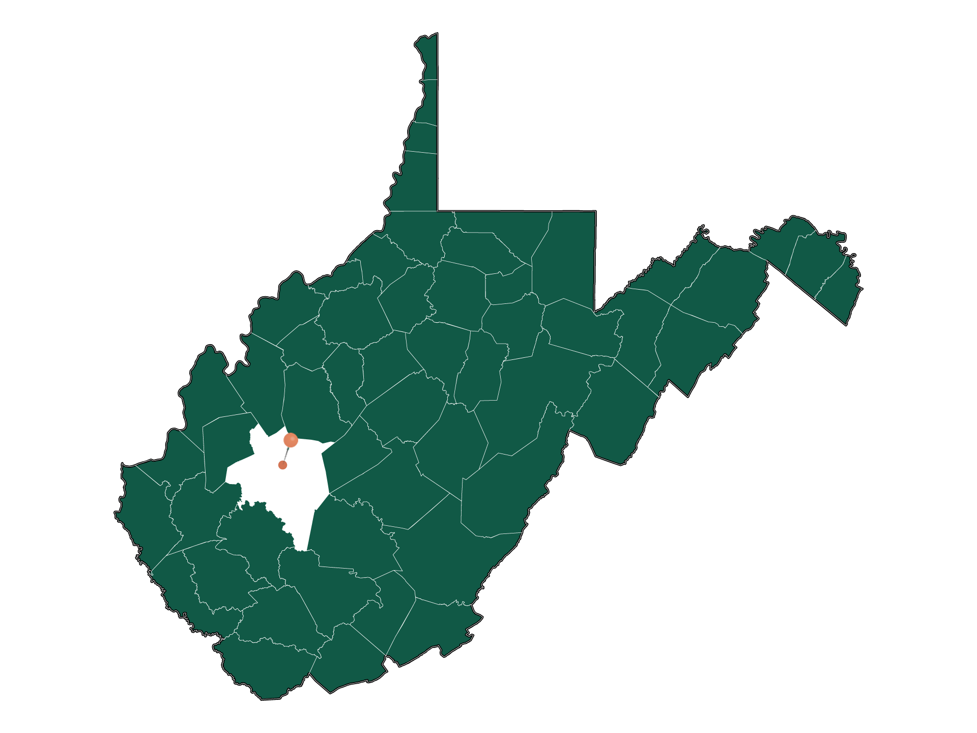 Infrastructure in Big Chimney, West Virginia